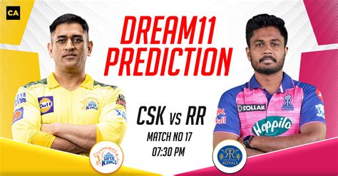 csk vs rr today match dream11 team players